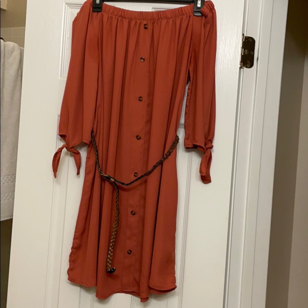 Off the shoulder dress